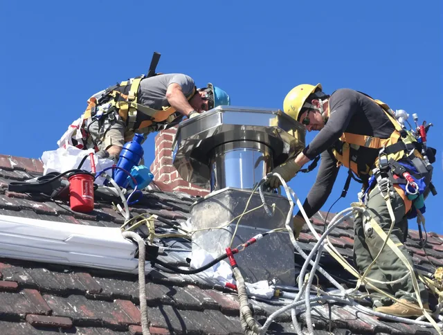 Protective chimney cap installed by San Jacinto Chimney Sweep in San Jacinto, CA
