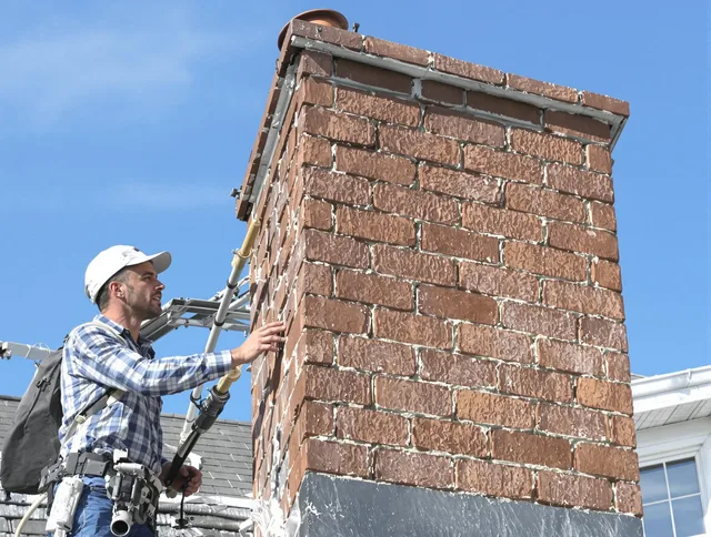 Brickwork for a chimney rebuild by San Jacinto Chimney Sweep in San Jacinto, CA