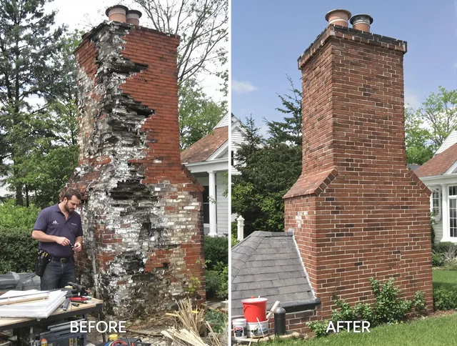 San Jacinto Chimney Sweep performing a full chimney restoration in San Jacinto, CA