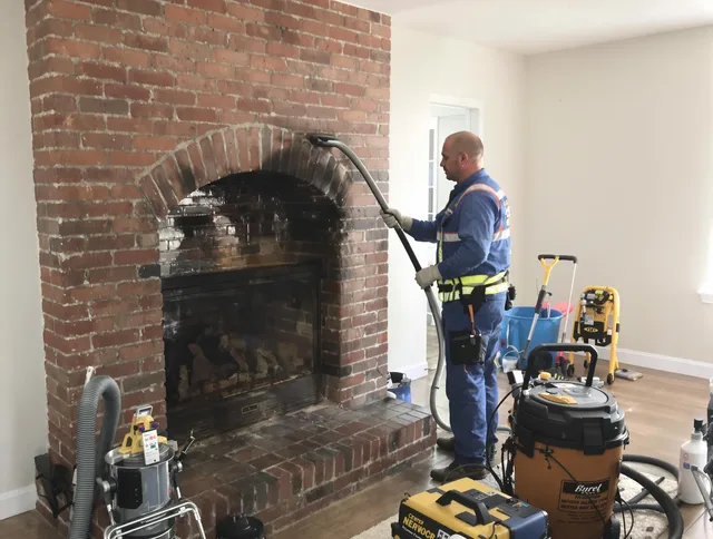 San Jacinto Chimney Sweep expert performing detailed chimney sweep in San Jacinto, CA