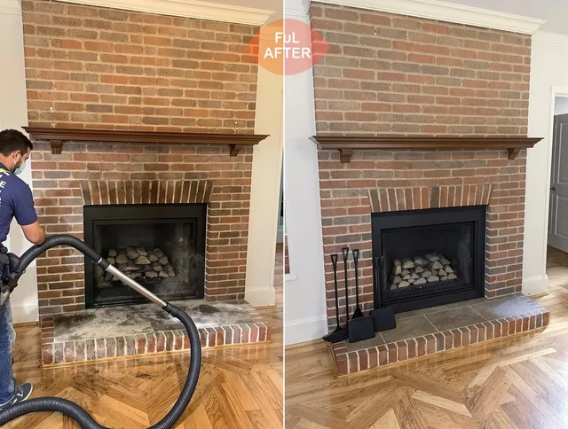 San Jacinto Chimney Sweep carefully sanitizing a fireplace in San Jacinto, CA