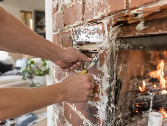 Routine fireplace repair by San Jacinto Chimney Sweep in San Jacinto, CA