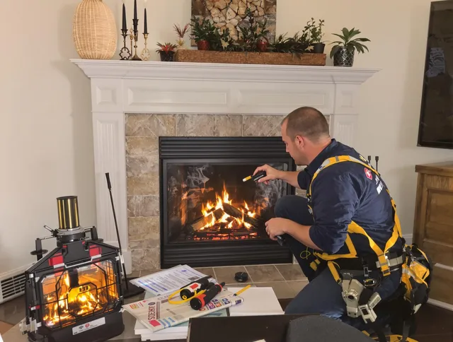 Safety-focused fireplace inspection by San Jacinto Chimney Sweep in San Jacinto, CA