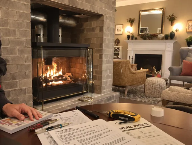 San Jacinto Chimney Sweep verifying fireplace safety measures in San Jacinto, CA